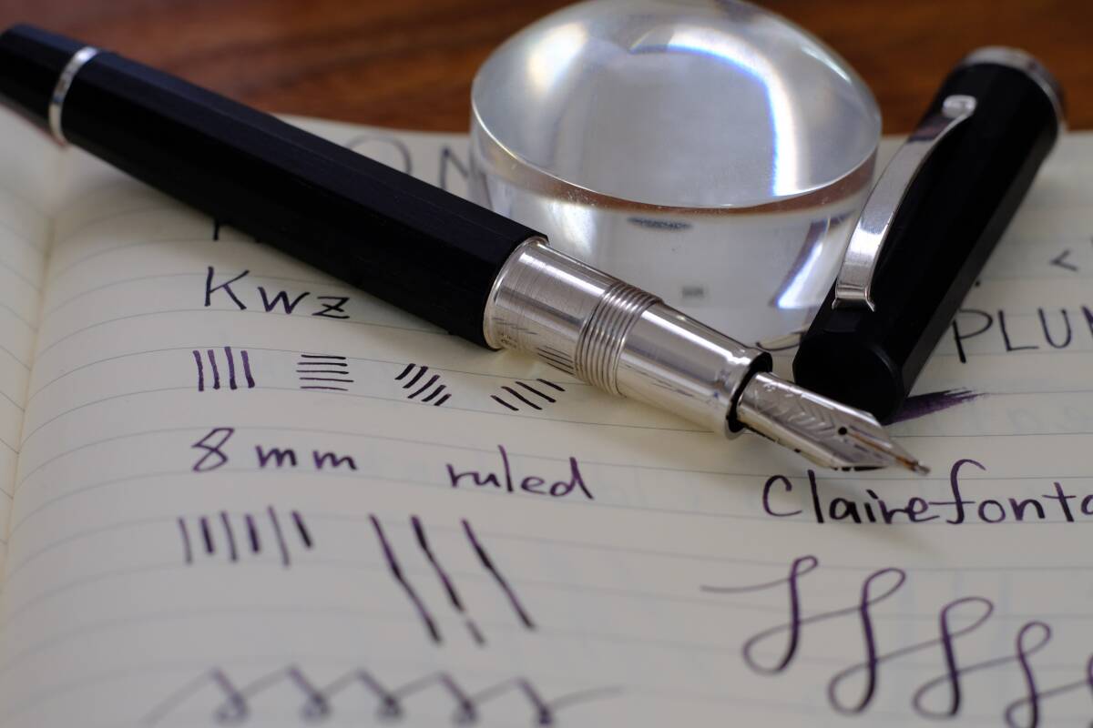 OMAS Paragon ebony wood black ebony B 14K gold オマス萬年 ビンテージ