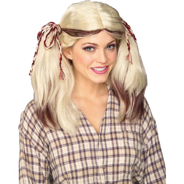 Farmgirl парик, парик Blond, золотой .& Brown. -тактный утечка костюмированная игра 