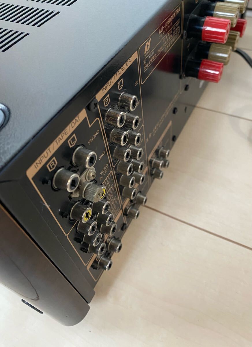 【超美品】サンスイ AU-α607EXTRA サイドウッド付 Yahoo!オークション - 【超美品】サンスイ AU-α607EXTRA サイド