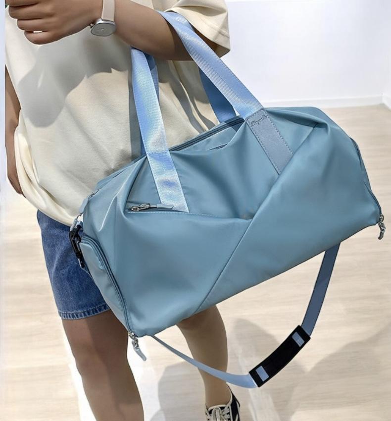 !_ сумка "Boston bag" дорожная сумка путешествие сумка на плечо легкий женский задний путешествие путешествие часть . Jim йога новый товар бледно-голубой бесплатная доставка самый короткий отправка 