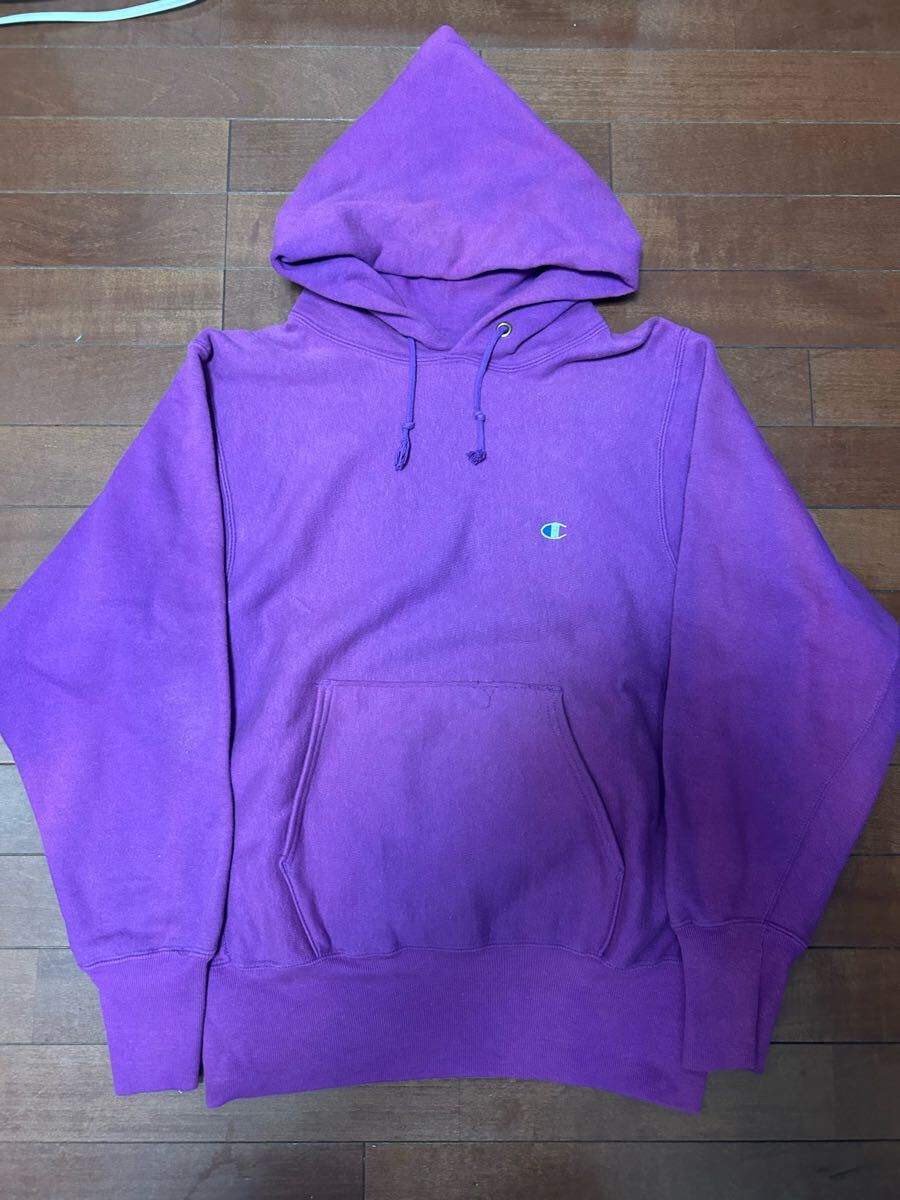 Champion リバースウィーブ パーカー 刺繍タグ 90s 青目 Reverse Champion リバースウィーブ パーカー 刺繍タグ 90s 青目 Reverse