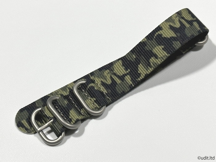 ラグ幅20mm 高品質(zhì) 迷彩NATOベルト ストラップ 尾錠シルバー ファブリック 時(shí)計(jì)用ベルト ナイロン ミリタリー 時(shí)計(jì)用バンド ③ HG1