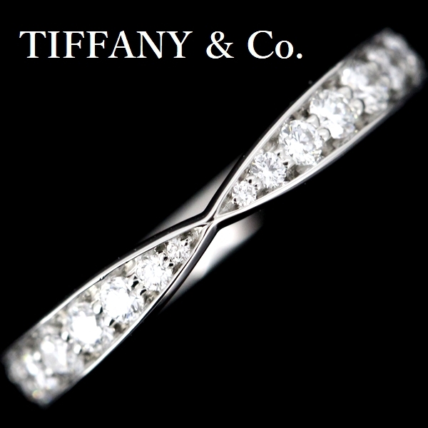 ティファニー ハーモニー ビーズ セット ダイヤモンド リング Pt950 4号.._画像1