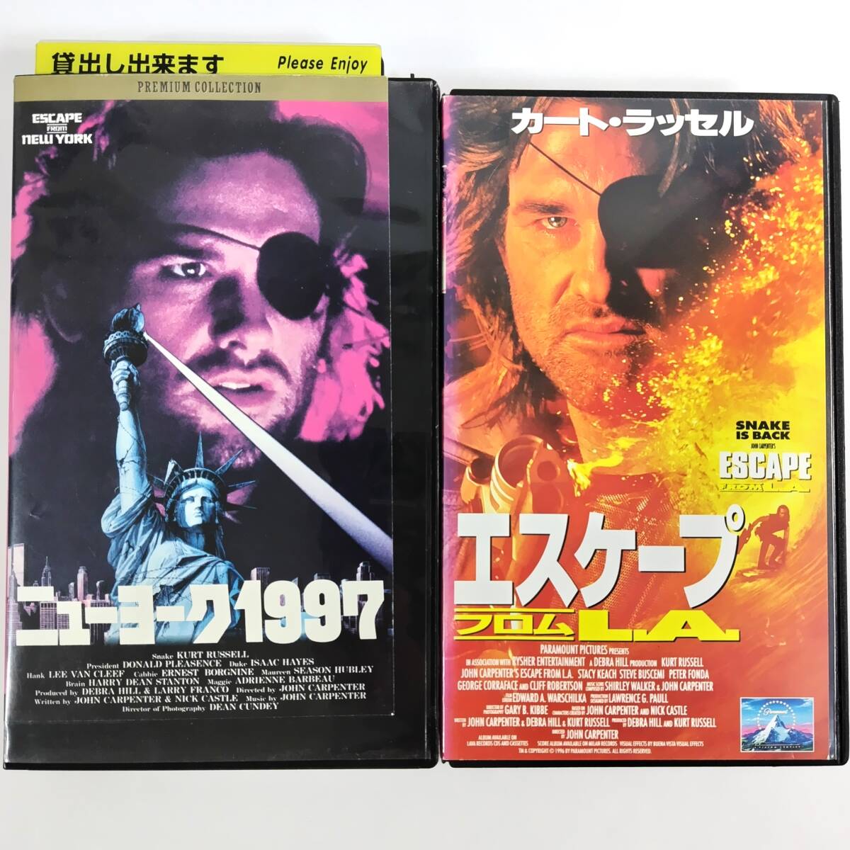送料無料 ニューヨーク1997 / エスケープ・フロム・L A VHS 2巻