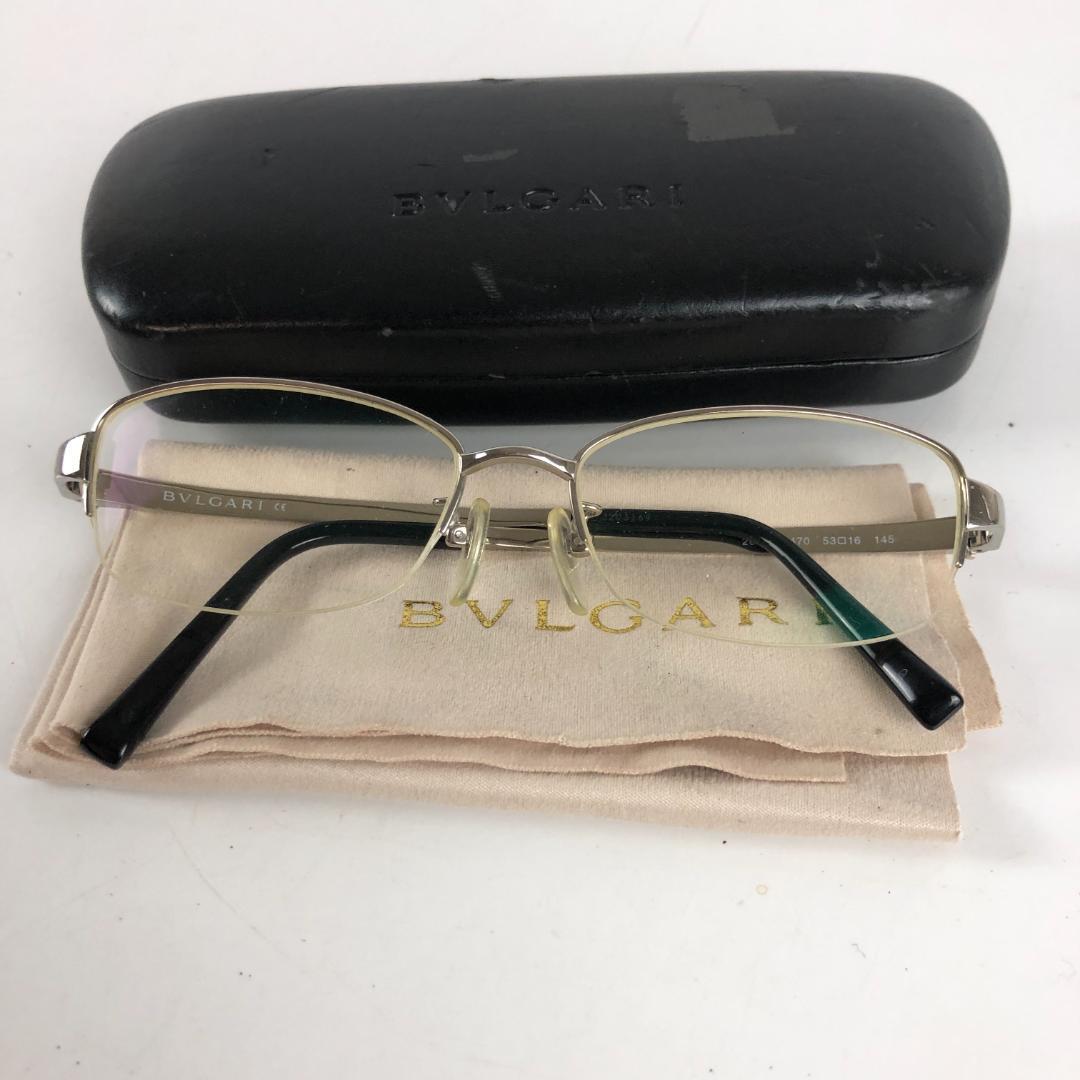 BVLGARI ブルガリ メガネ 度入り ブラック メンズ ブランド