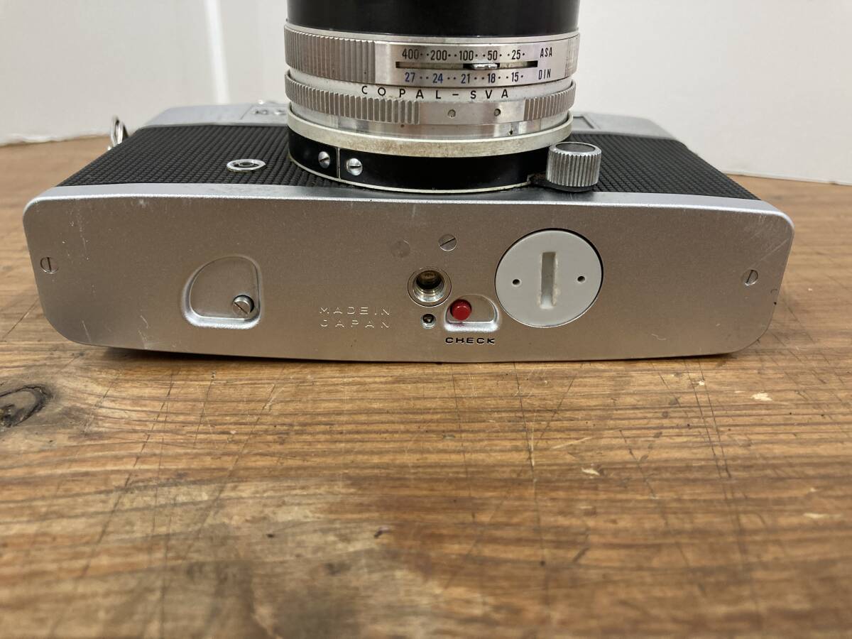 d60 KONICA コニカ auto S2 HEXANON 1:1.8 f=45mm フィルムカメラ レトロ コレクション ※ジャンク 動作未確認_画像7