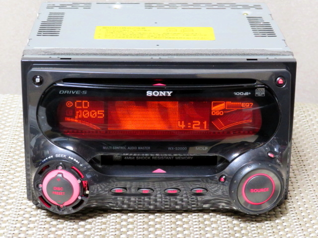 【當(dāng)時(shí)の名機(jī)!!】【早い者勝ち!!】■ソニー CD/MDオーディオデッキ WX-S2000■SONY■取説/リモコン付屬■MDLP/AM/FM/EQ■(管)SOCM2503001