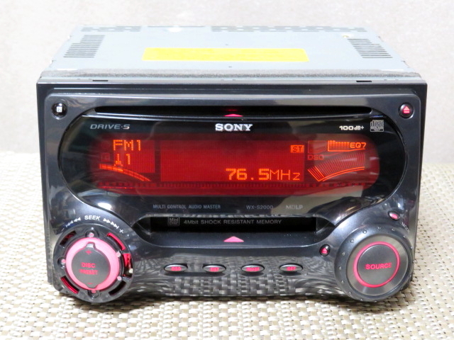 【當(dāng)時(shí)の名機(jī)!!】【早い者勝ち!!】■ソニー CD/MDオーディオデッキ WX-S2000■SONY■取説/リモコン付屬■MDLP/AM/FM/EQ■(管)SOCM2503001