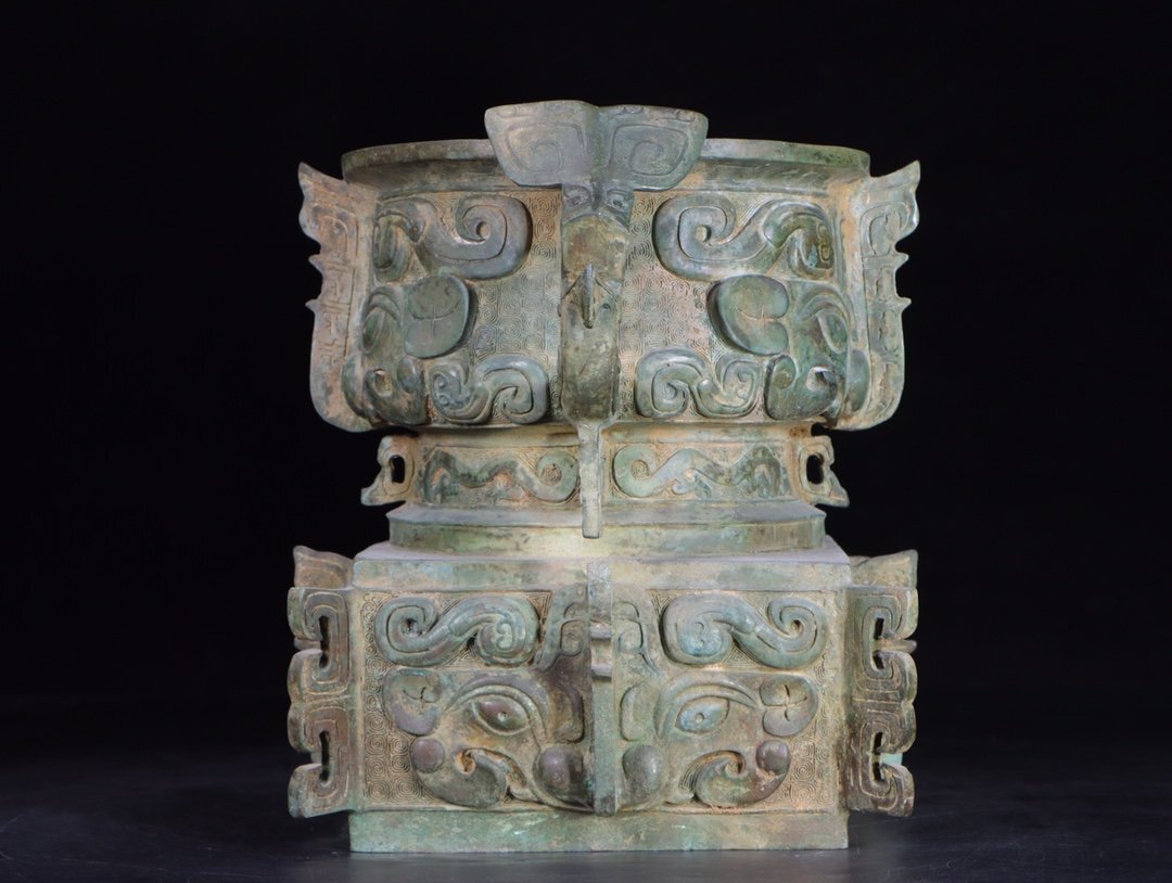 【SALE／37%OFF】 銘文双耳盆 青銅器 安】商周時代 中国古美術 古董 古擺件 古置物 彫刻・オブジェ
