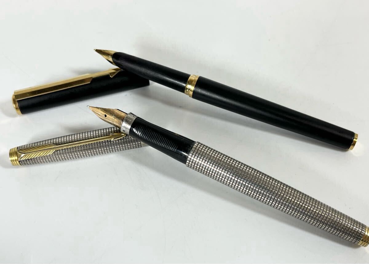 中古品】PARKER パーカー 万年筆 2本 シャープペンシル 2本 4点 中古品】PARKER パーカー 万年筆 2本 シャープペンシル 2本 4点