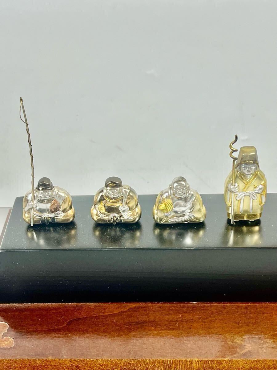 1円スタート】【中古品】 武比古 作 七福神 純銀製 銀 シルバー 1円スタート】【中古品】 武比古 作 七福神 純銀製 銀 シルバー