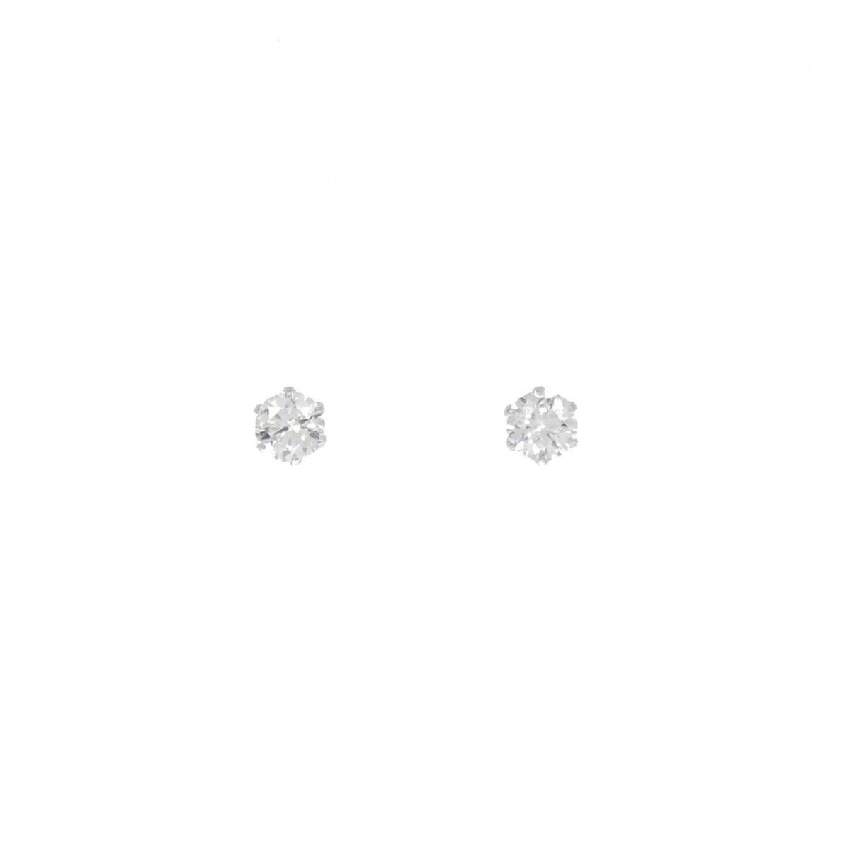 PT ソリティア ダイヤモンド ピアス 0.602CT