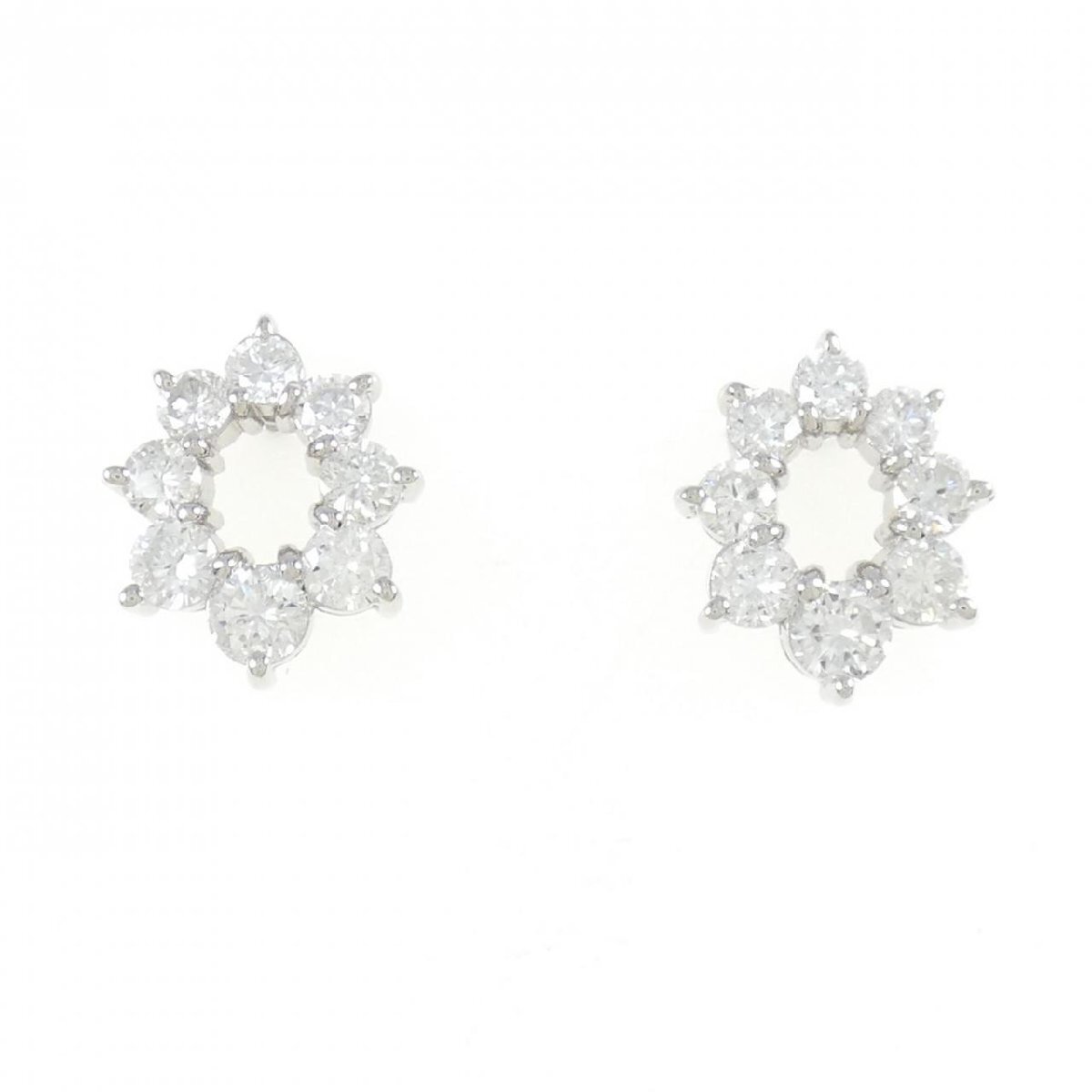 PT ダイヤモンド ピアス 2.00CT