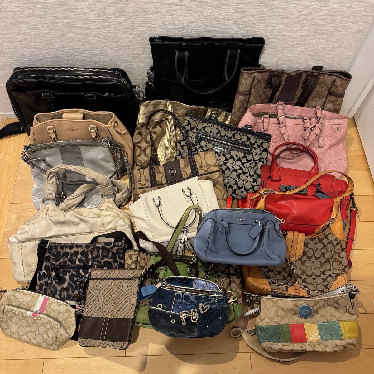 コーチ COACH シグネチャー キャンバス レザー バッグ