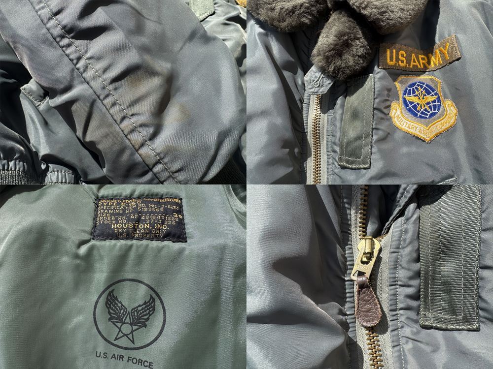 1円スタート☆HOUSTON B-15C FLIGHT JACKET/フライトジャケット 1円スタート☆HOUSTON B-15C FLIGHT JACKET/フライトジャケット