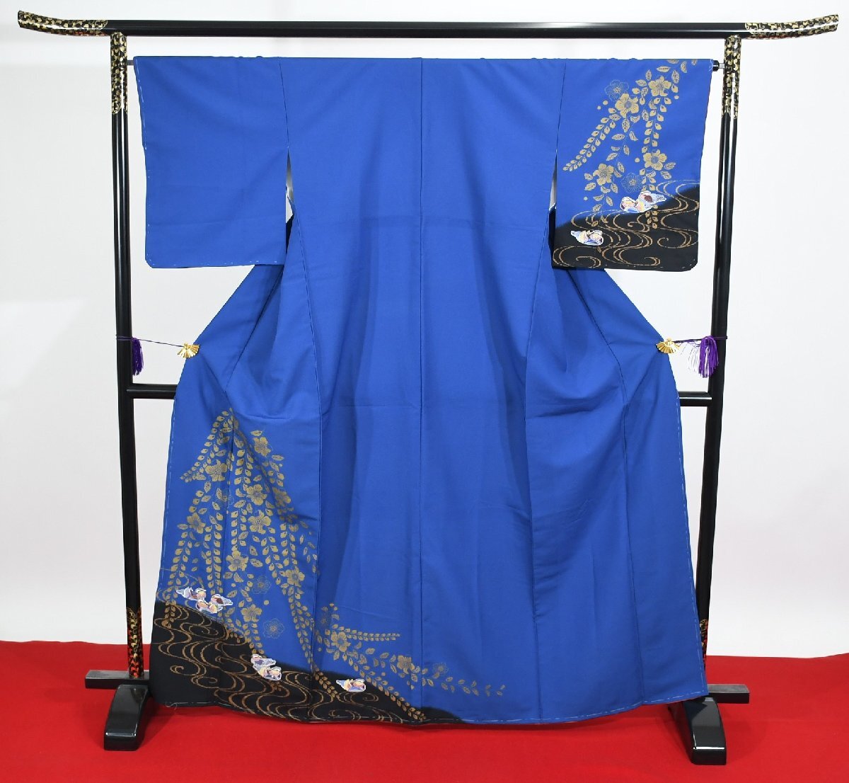 . внизу выходной костюм ...... кимоно .. цветок синий длина 159cm длина рукава 66cm * кимоно party t-2008 Sakura двор . одежда магазин 