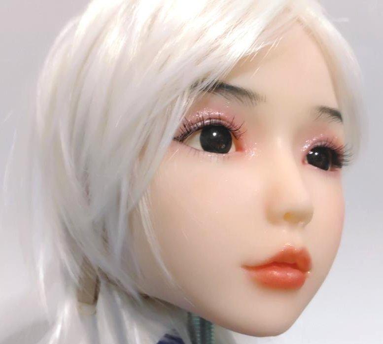 リアルドール　リアルメイク仕様　カスタムドール リアルドールヘッド　ウイッグ 等身大ドール シリコンヘッド シリコンドール　送料無料