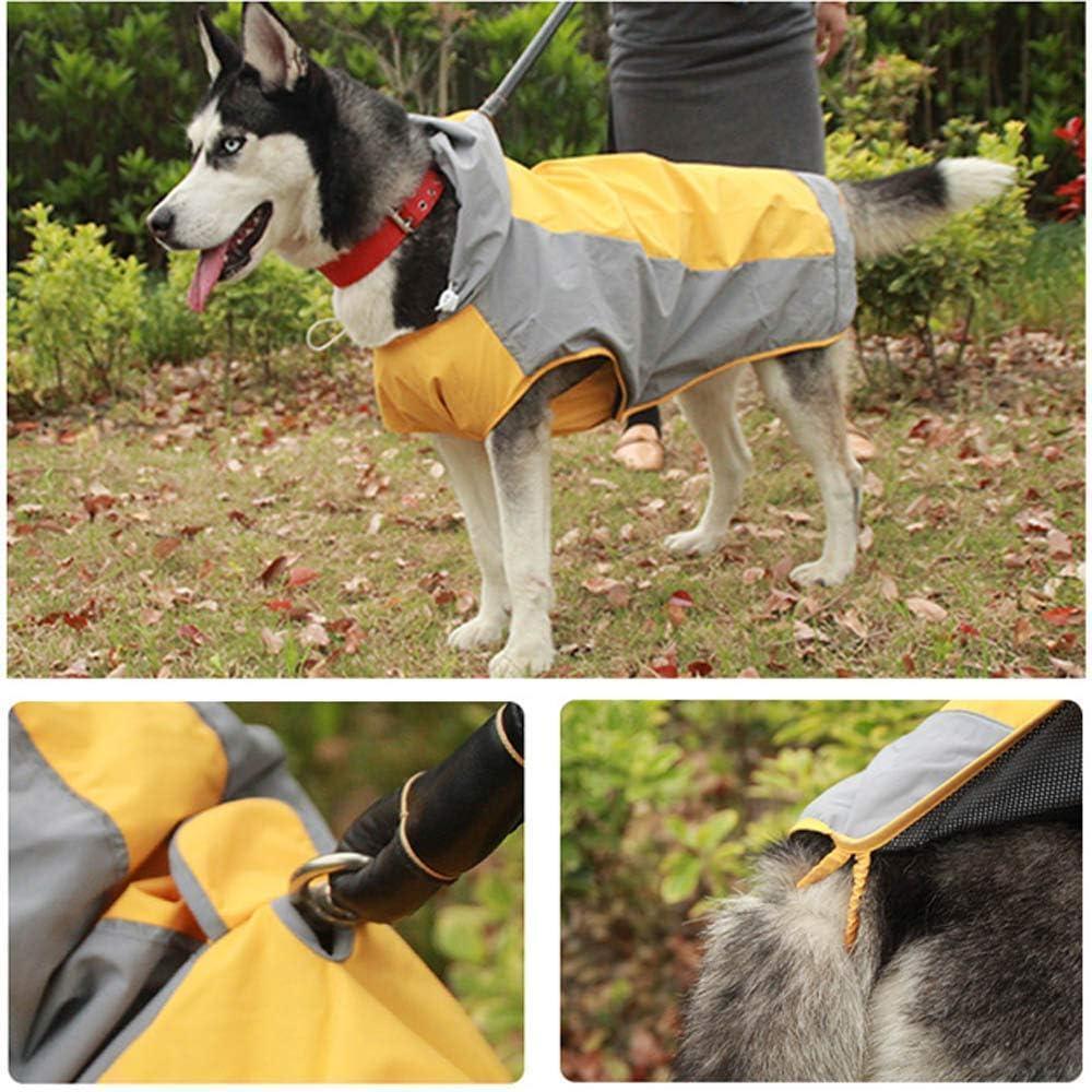 7号 黄 レインコート 犬 撥水 犬用 カッパ 小型 中型 大型 雨具 散歩