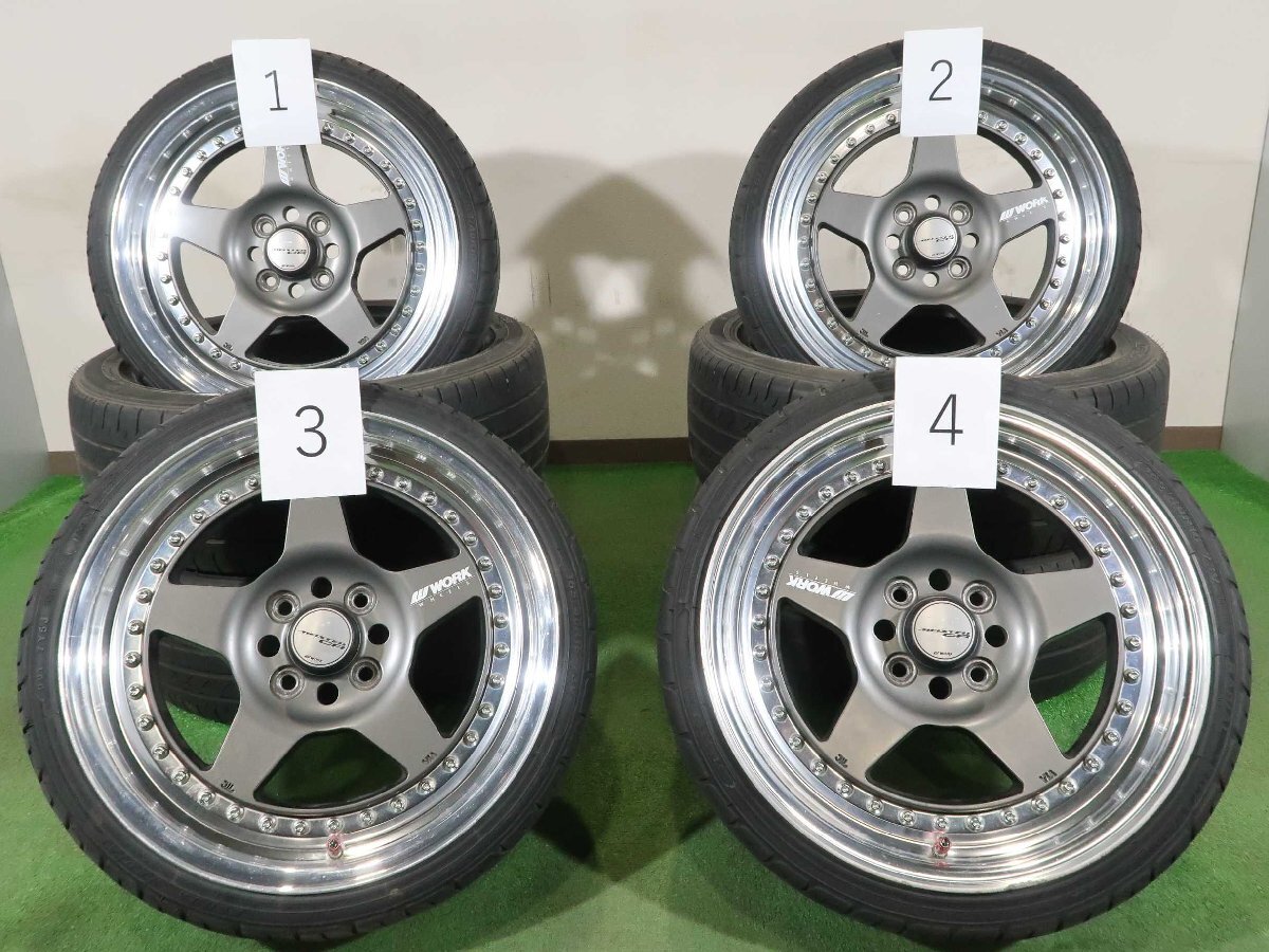 ジャンク品 4本 WORK MEISTER CR01 16インチ 6.5J +39 4H 100 ジャンク品 4本 WORK MEISTER CR01 16インチ 6.5J +39 4H 100