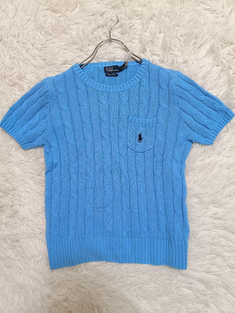 ポロラルフローレン　ケーブルニット半袖シャツ　ポロシャツ　カーディガン POLO RALPH LAUREN SPORT RRL RLX