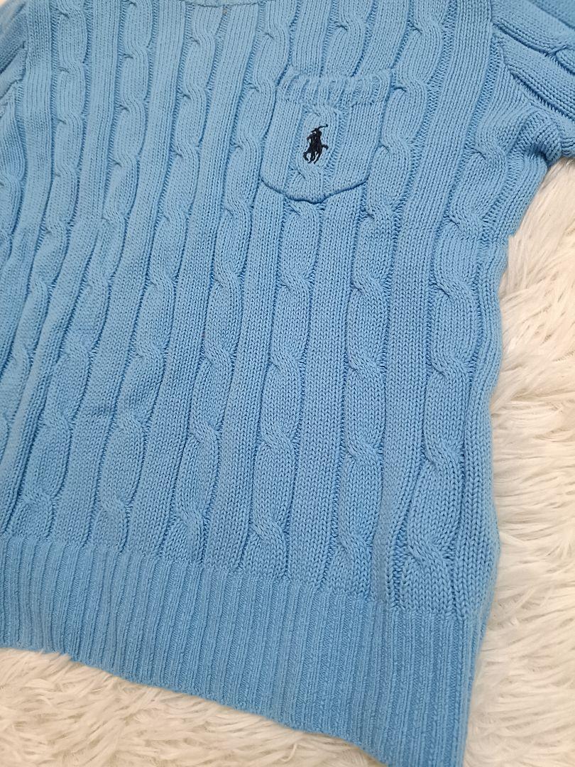 ポロラルフローレン　ケーブルニット半袖シャツ　ポロシャツ　カーディガン POLO RALPH LAUREN SPORT RRL RLX