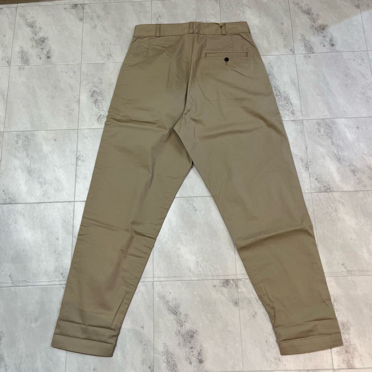 新品 TANG! タング チノパン テーパード カーゴパンツ カジュアル 日本製 定価21450 レディース ベージュ サイズ38 (M相当) 玉mc3619_画像9