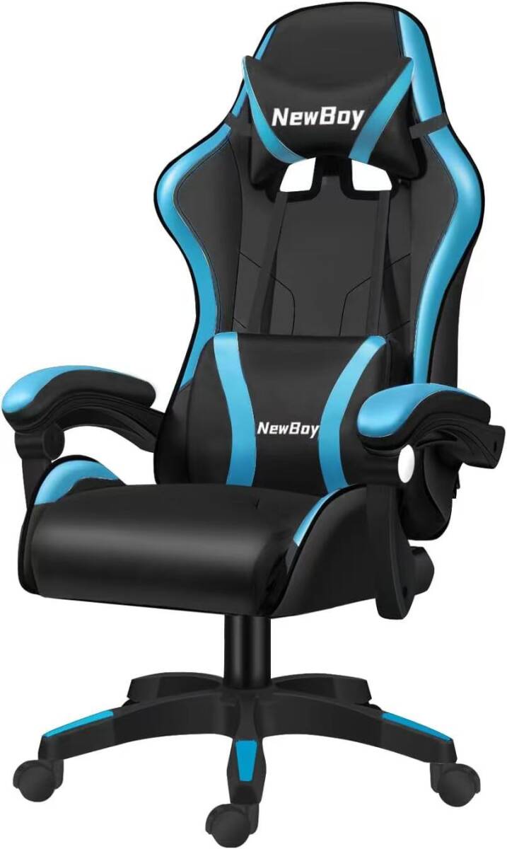 ゲーミングチェア pcチェア 椅子 デスクチェア ゲーム用チェア リクライニング パソコンチェア ハイバック ヘッドレスト ランバーサポート
