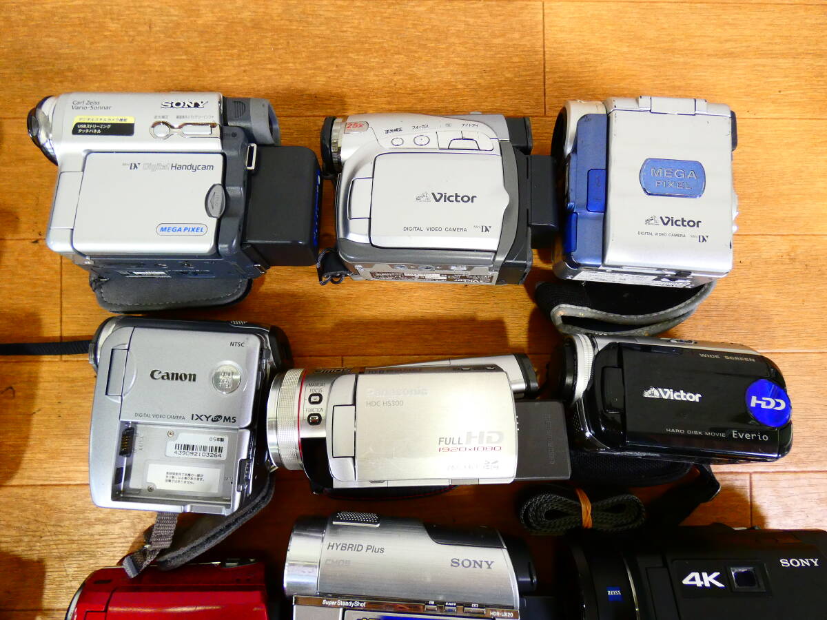 △各種ビデオカメラ 28台まとめて 8mm/Hi8/VHS-C/S-VHS-C/miniDV △各種ビデオカメラ 28台まとめて 8mm/Hi8/VHS-C/S-VHS-C/miniDV