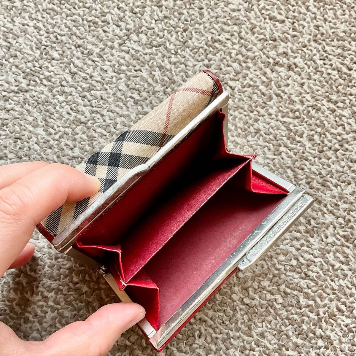BURBERRY(バーバリー) 三つ折り財(cái)布 ウォレット 小銭入れ o