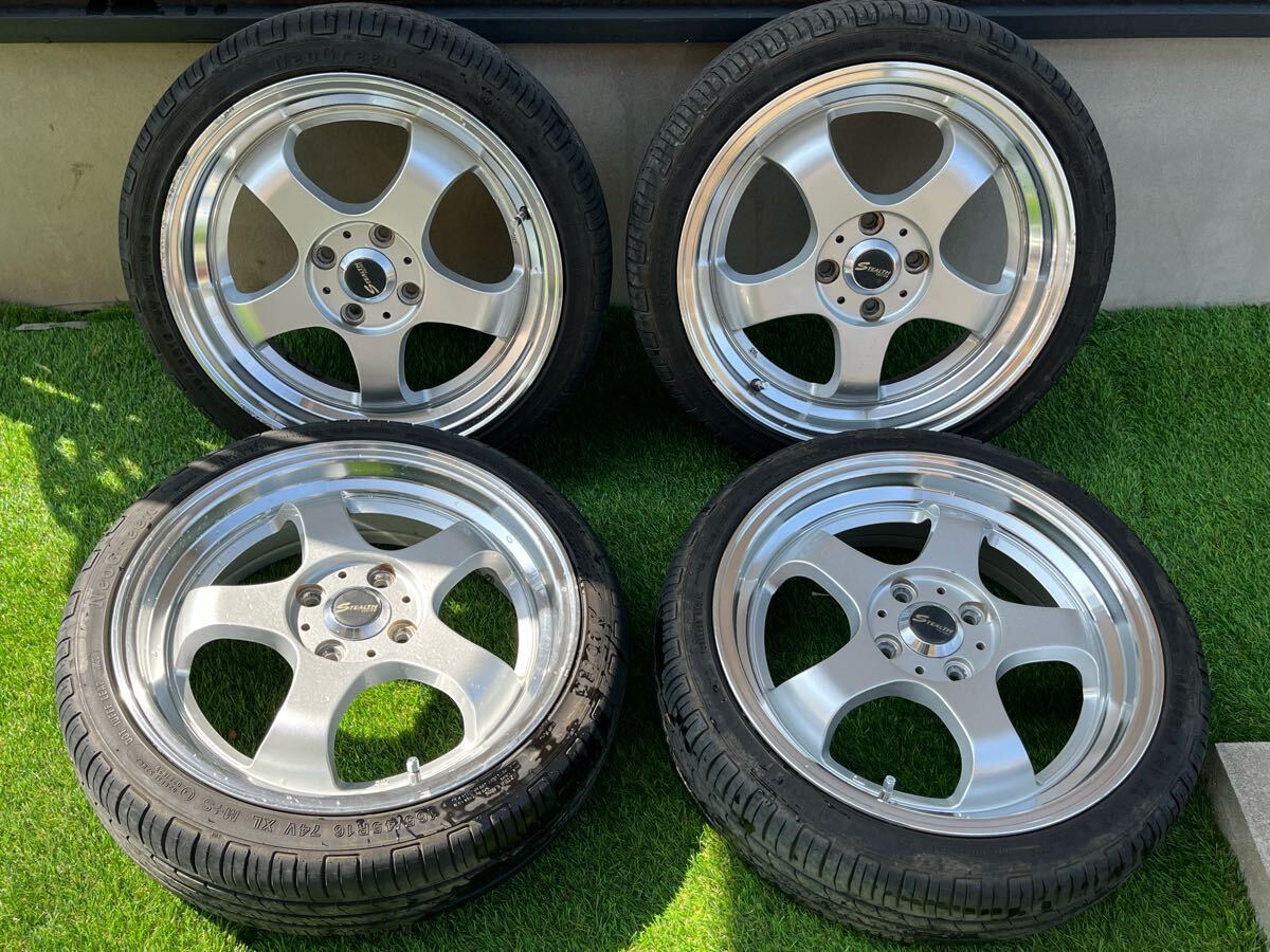 ステルスレーシング アルミ ホイール 165/45R16 タイヤ NEOGREEN