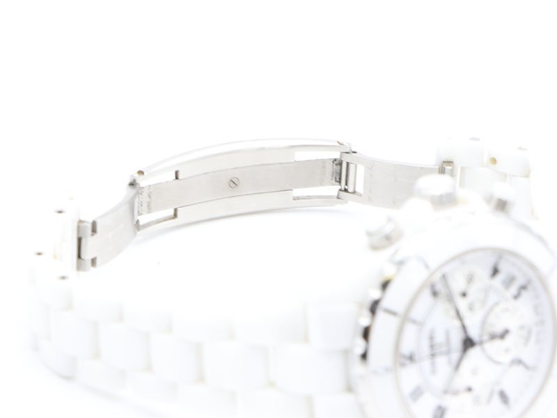 【 シャネル CHANEL 】腕時計 H1007 J12 クロノグラフ 41ミリ ホワイトセラミック 自動巻 デイト メンズ 新著 70052-1