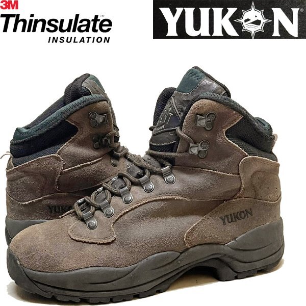 1點物◆ユコンYUKONトレッキングブーツ靴レザーシューズ古著28メンズレディースOKアメカジ90sストリートスポーツアウトドアブランド348501