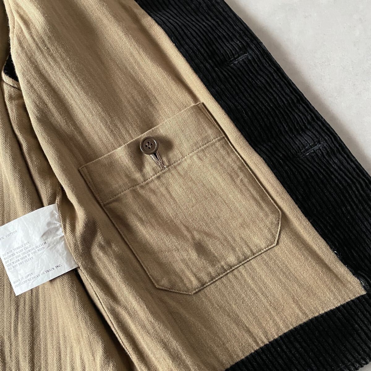  прекрасный товар *A VONTADEabonta-jiGerman Waist Coat сделано в Японии хлопок средний futoshi .V шея карман вельвет лучший мужской (S) чёрный / a-232