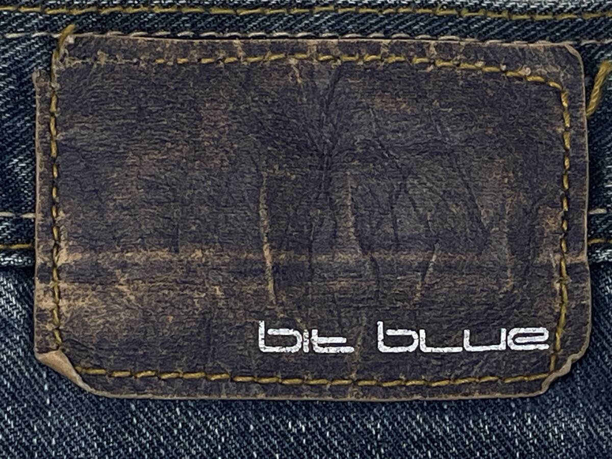 ｂit ｂlue ビットブルー siz.2 (約81cm 女性W36相當(dāng)) 3D 立體裁斷 サルエル ダメージ加工 デニムパンツ レディース ジーンズ