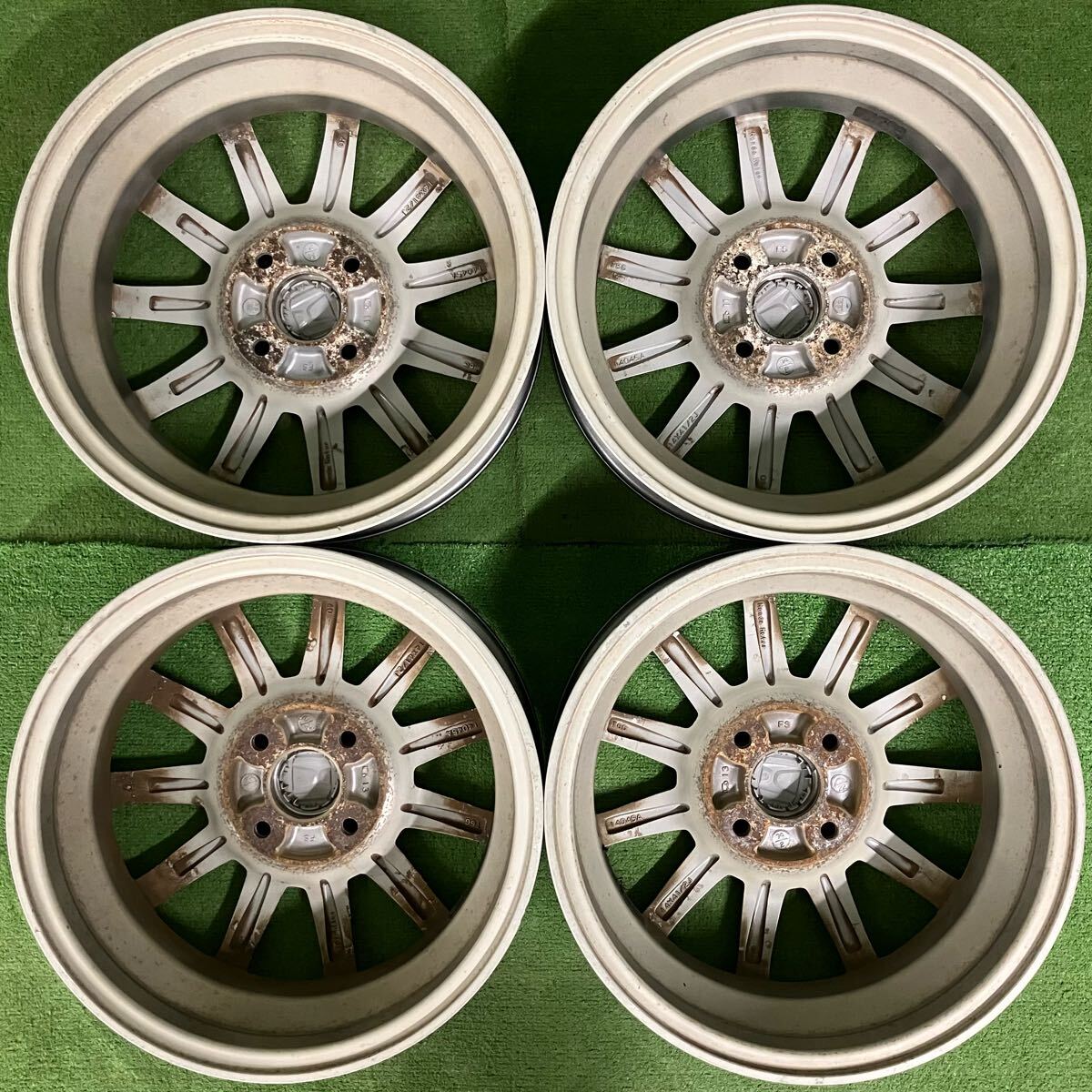 送料込み！　ホンダ　NWGN　純正　アルミホイール　4本セット　中古品 送料無料 美品 中古品 HONDA ホンダ 純正アルミホイール 4本 14
