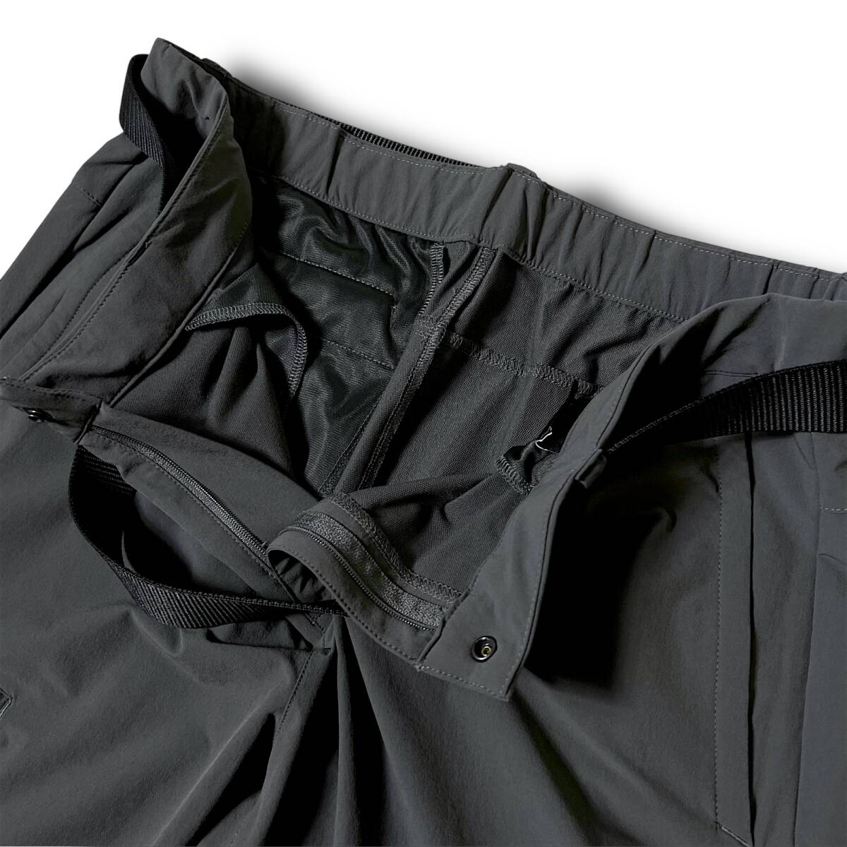 新品 THE NORTH FACE ノースフェイス BACKPACKERS PANTS 防風(fēng) ロゴ刺繍 ストレッチナイロン ベルト付 テーパードパンツ XL 春夏秋 ◆B6857