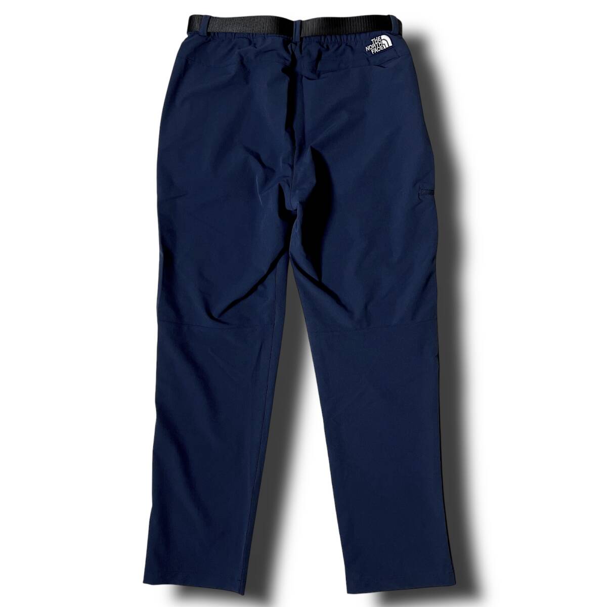 新品 THE NORTH FACE ノースフェイス BACKPACKERS PANTS 防風(fēng) ロゴ刺繍 ストレッチナイロン ベルト付 テーパードパンツ XL 春夏秋 ◆B6859