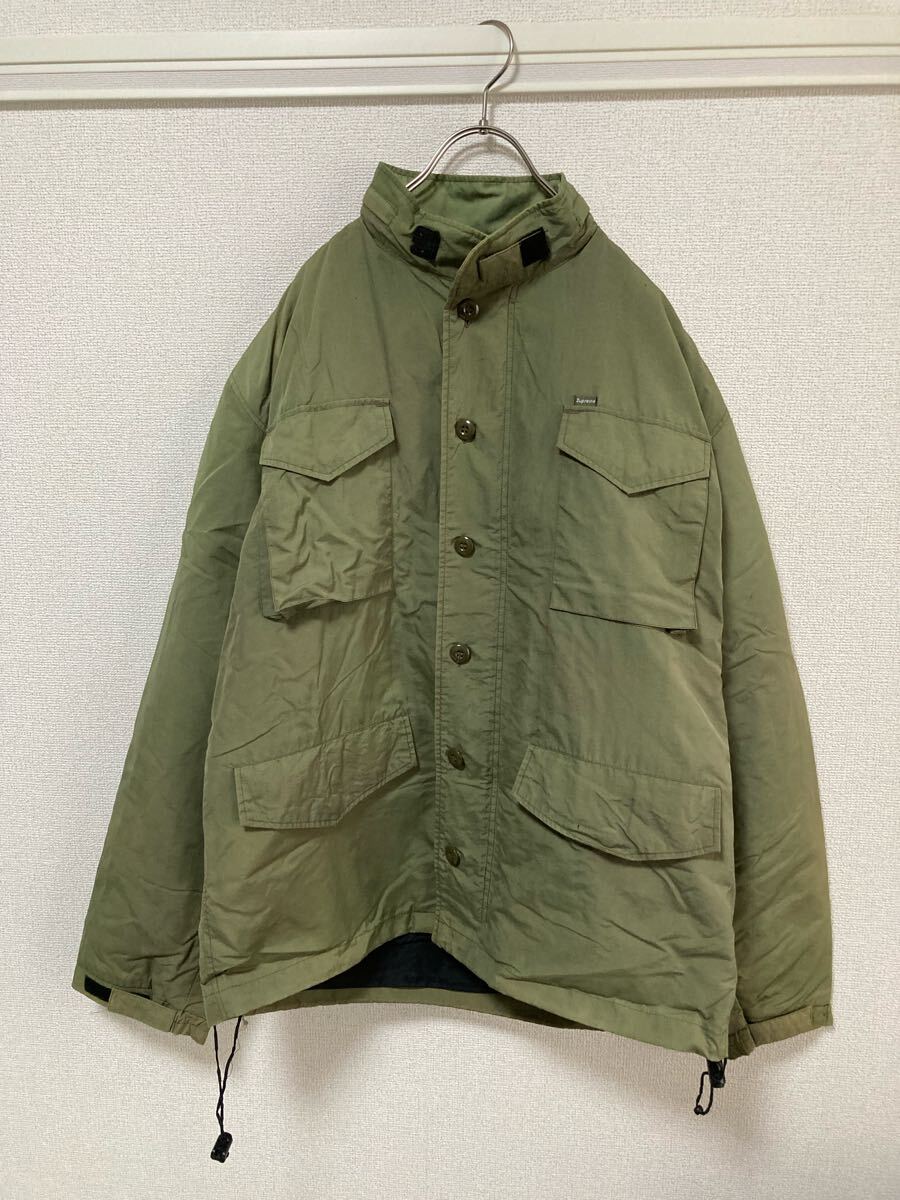 レア!90s OLD SUPREME シュプリーム M-65 ナイロンジャケット レア!90s OLD SUPREME シュプリーム M-65 ナイロンジャケット