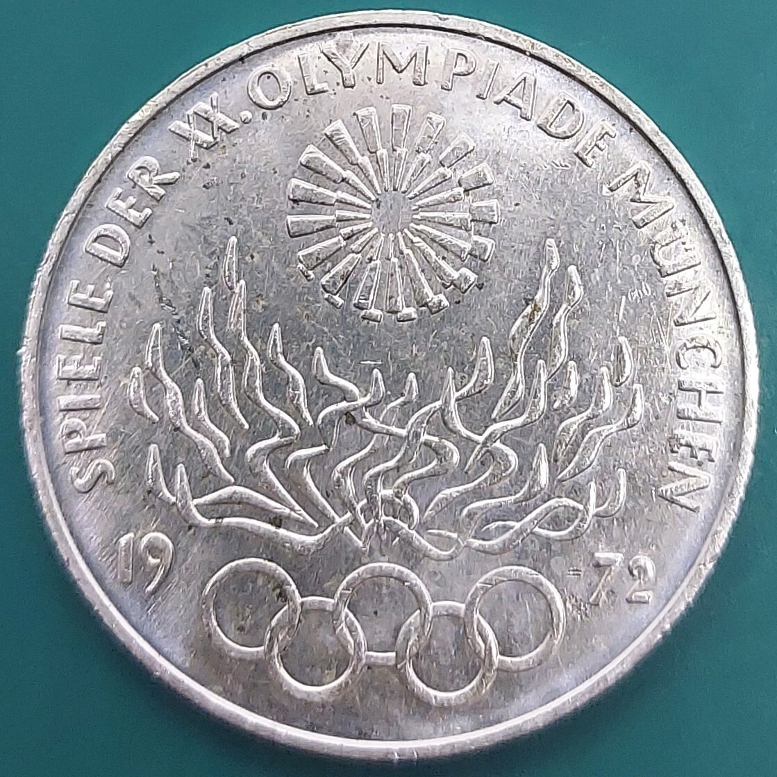ミュヘンオリンピック記念銀貨 387g ドイツ10マルク硬貨 送っ