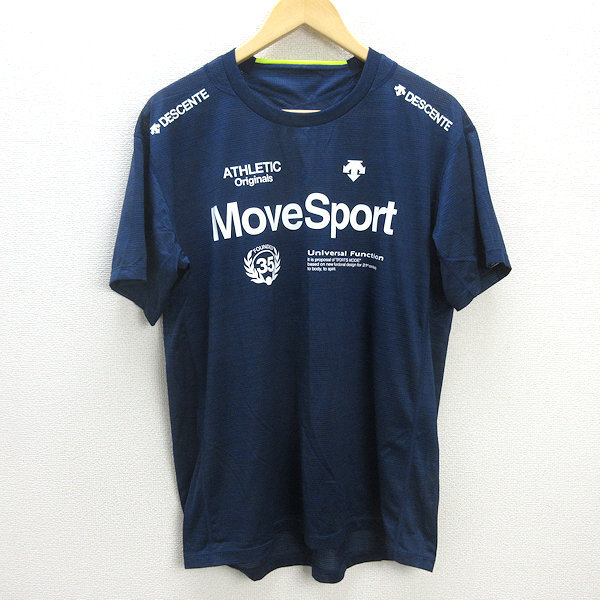 G■デサント/DESCENTE ブリーズプラス Tシャツ DMMPJA61/スポーツウェア紺/men's/95