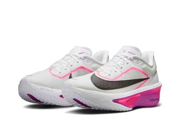 27.5㎝ ナイキ ズーム フライ 6 白/黒/ピンク FN8454-101 NIKE ZOOM FLY 6 マラソン ランニング ズームフライ カーボン