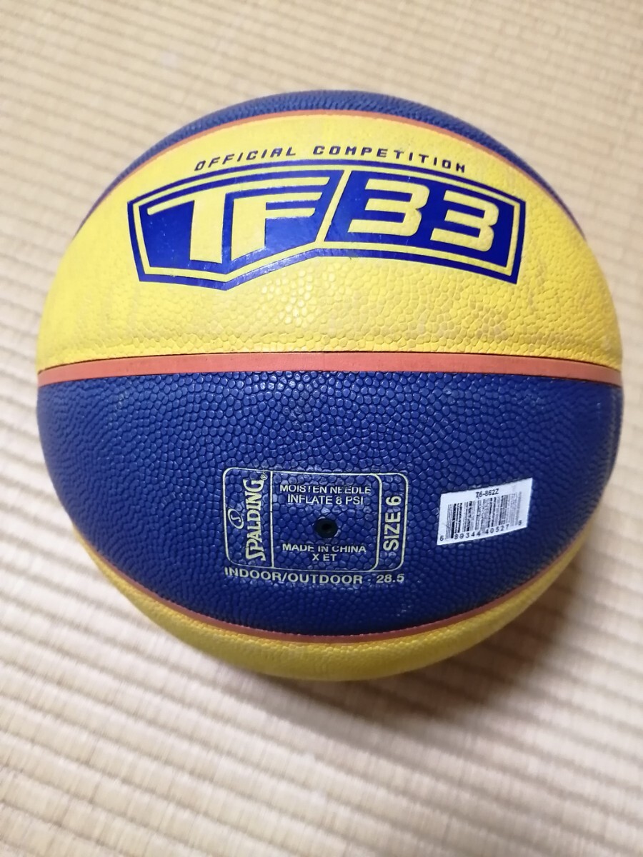 使用品 バスケットボール 6號(hào) 合成皮革制 「SPALDING スポルディング 3x3」(検) ウィルソン molten MIKASA