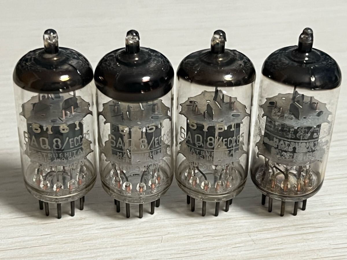 6AQ8 ECC85 4本セット 松下 試験済 真空管 ロット5I など