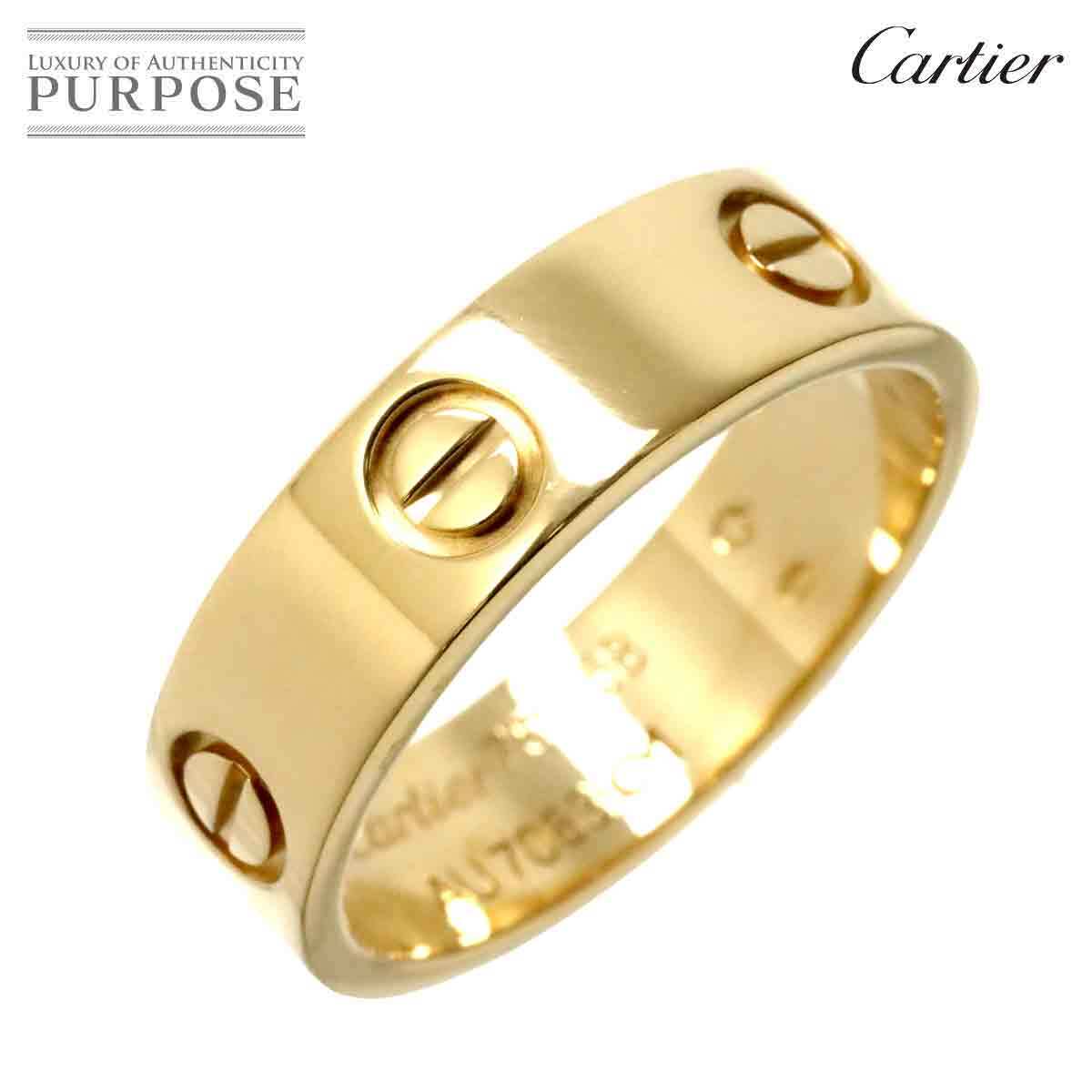 カルティエ Cartier ラブ #58 リング K18 YG イエローゴールド 750 指輪 Love Ring 90266633