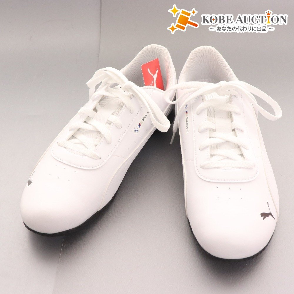 ■ プーマ スニーカー シューズ 307961 靴 BMW MMS ネオキャット メンズ 30.0cm ホワイト 付屬品付き タグ付き 未使用