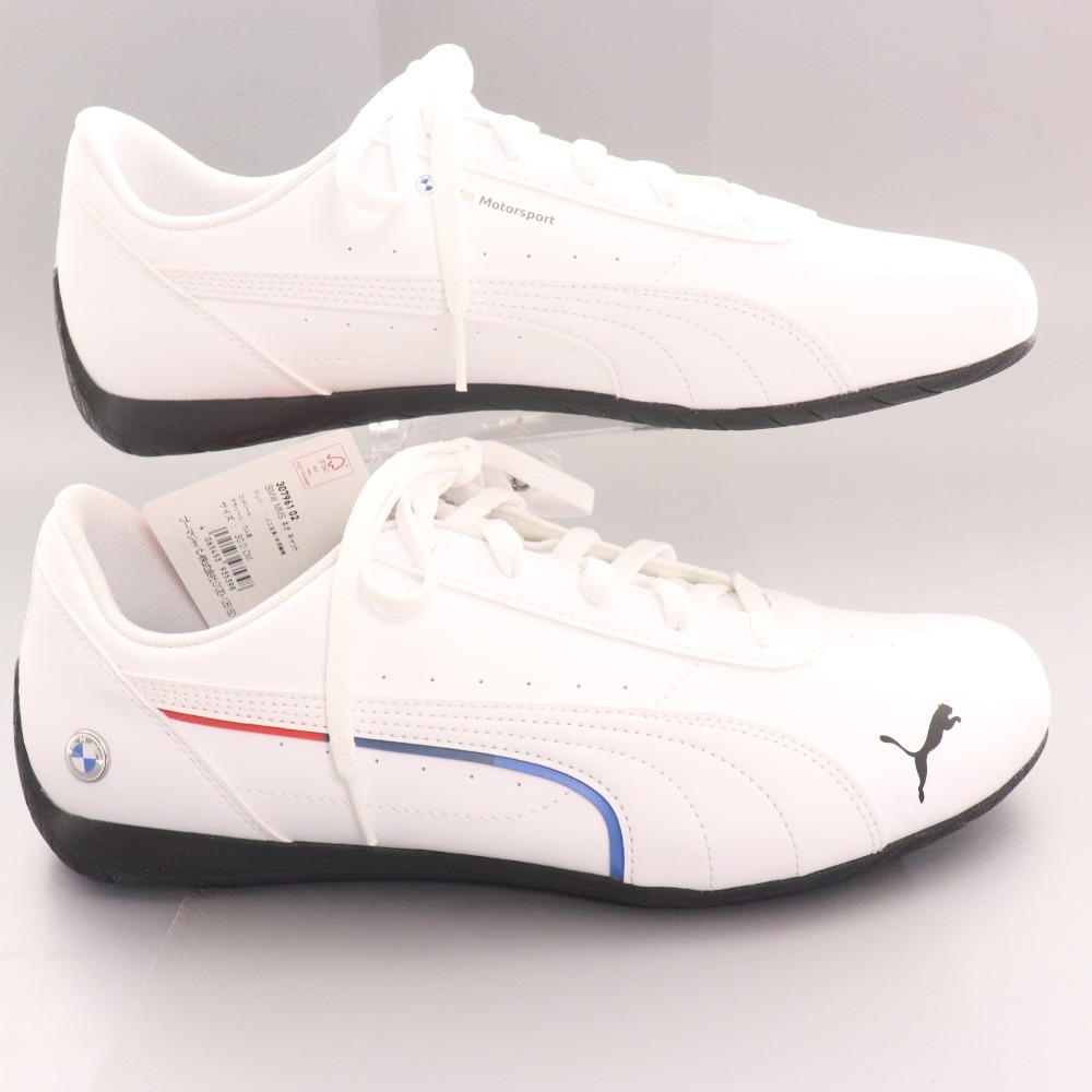■ プーマ スニーカー シューズ 307961 靴 BMW MMS ネオキャット メンズ 30.0cm ホワイト 付屬品付き タグ付き 未使用