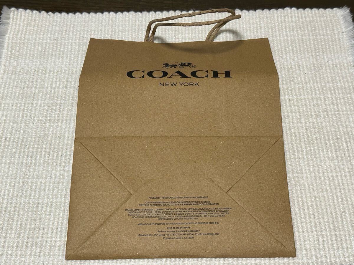 美品 COACH コーチ ショップバック ショップ袋 ショッパー 美品 COACH コーチ ショップバック ショップ袋 ショッパー