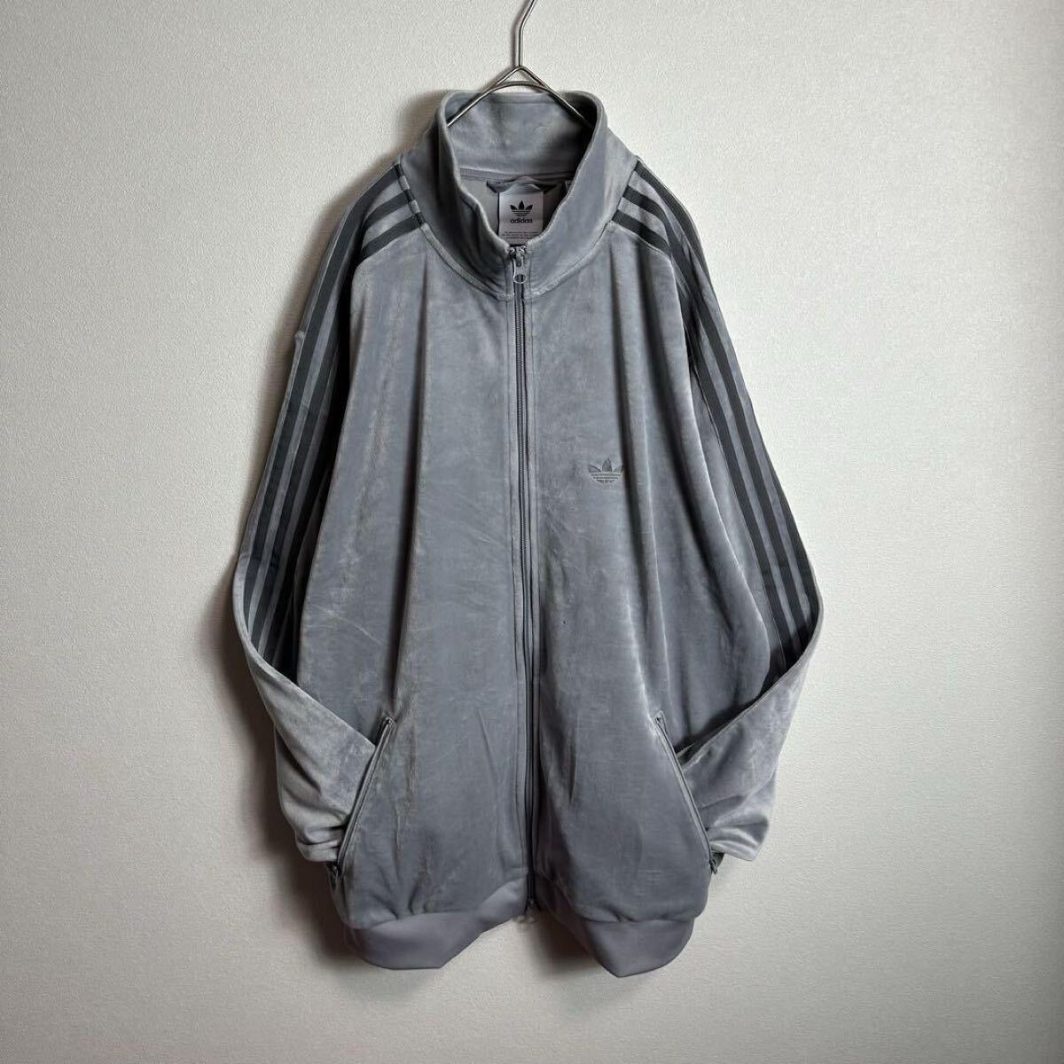 人気ベロア】adidasジャージ ベッケンバウアー グレー 希少 y2k 人気ベロア】adidasジャージ ベッケンバウアー グレー 希少 y2k