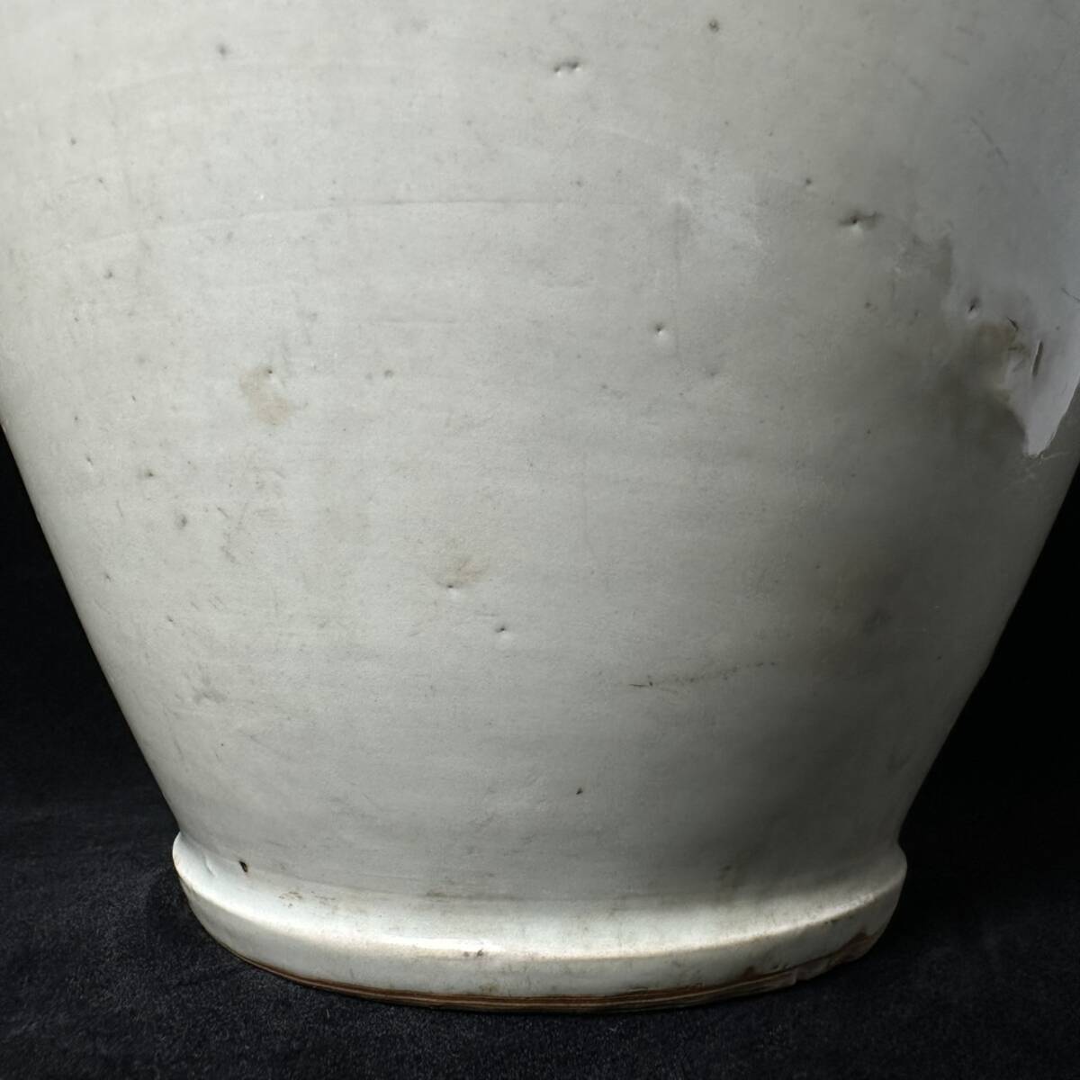 コレクター買取品 中国/朝鮮美術 李朝 白磁壷 26㎝ 朝鮮古陶 飾 コレクター買取品 中国/朝鮮美術 李朝 白磁壷 26㎝ 朝鮮古陶 飾