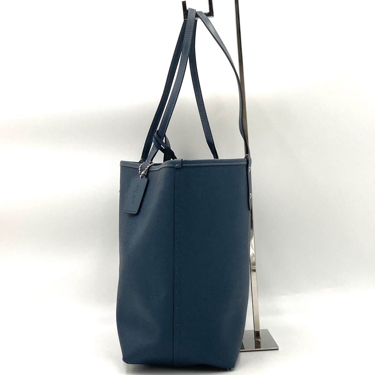 極美品】 COACH コーチ トートバッグ ビジネス ポーチ付き ロゴ 極美品】 COACH コーチ トートバッグ ビジネス ポーチ付き ロゴ